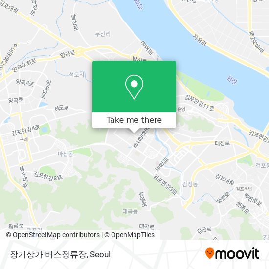 장기상가 버스정류장 map