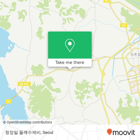 청정밀 들깨수제비 map