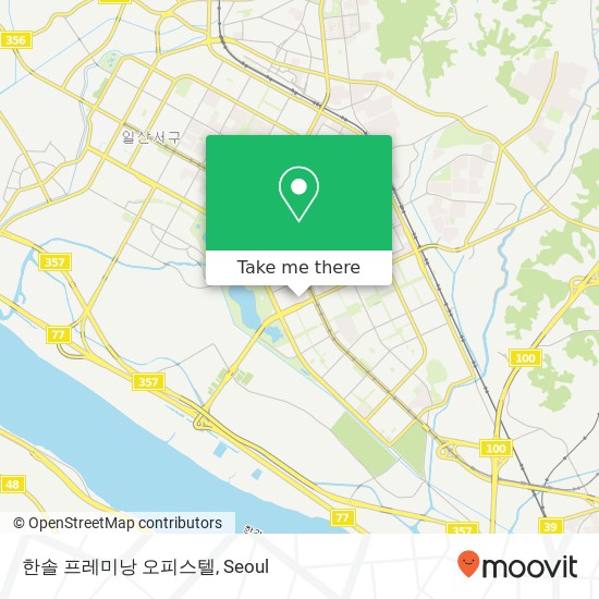 한솔 프레미낭 오피스텔 map