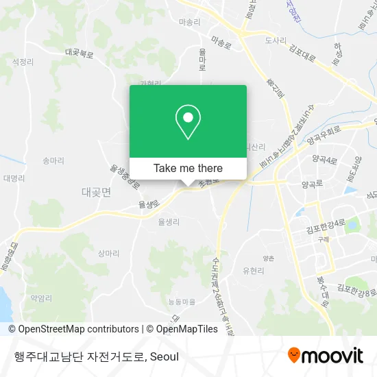 행주대교남단 자전거도로 map