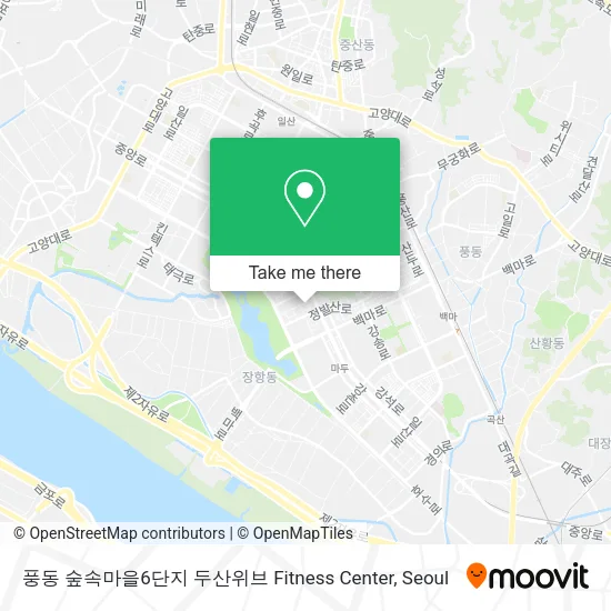 풍동 숲속마을6단지 두산위브 Fitness Center map
