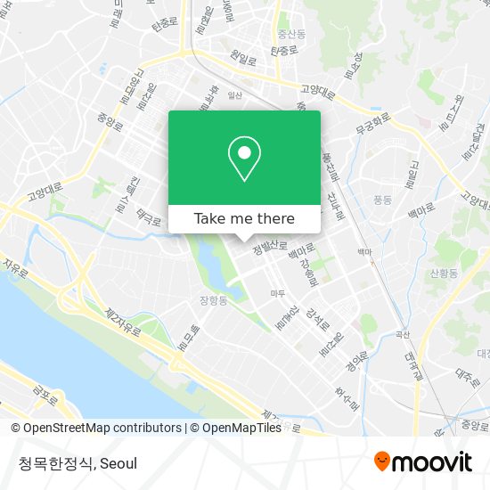 청목한정식 map