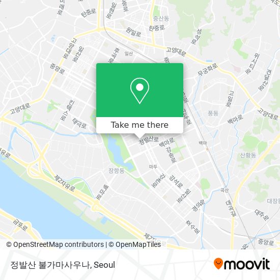 정발산 불가마사우나 map