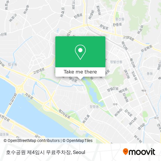 호수공원 제4임시 무료주차장 map