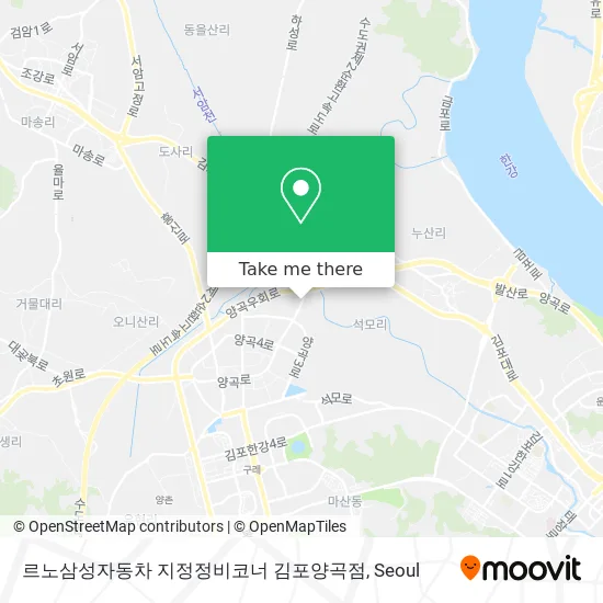 르노삼성자동차 지정정비코너 김포양곡점 map