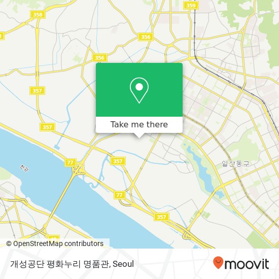 개성공단 평화누리 명품관 map