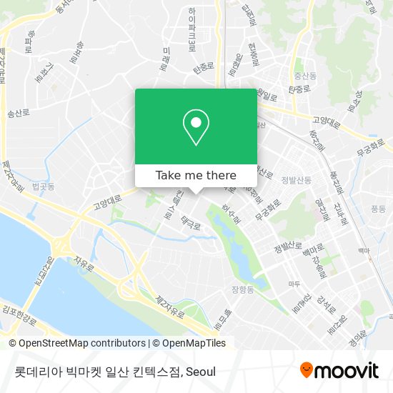 롯데리아 빅마켓 일산 킨텍스점 map