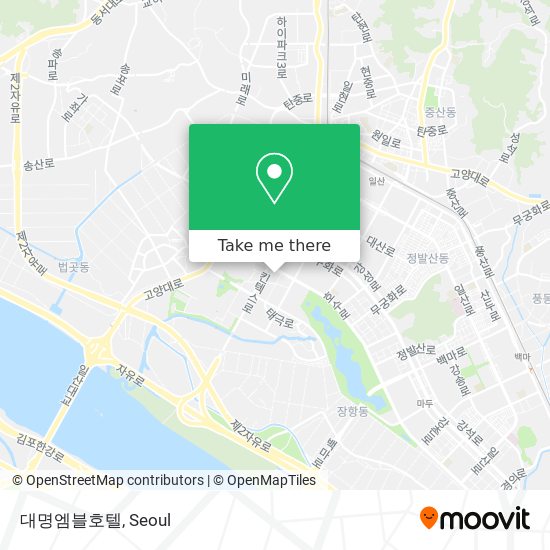 대명엠블호텔 map