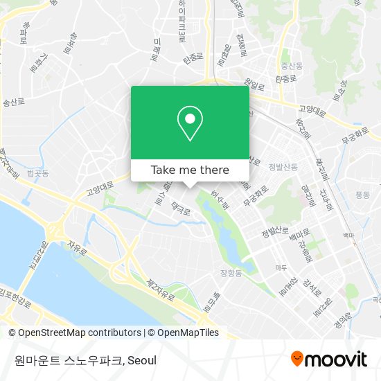 원마운트 스노우파크 map