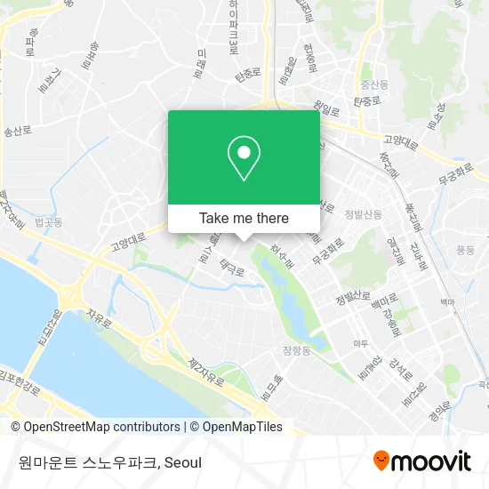 원마운트 스노우파크 map