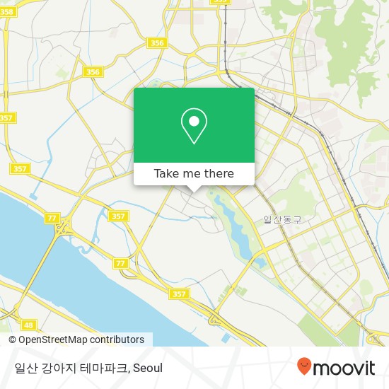 일산 강아지 테마파크 map