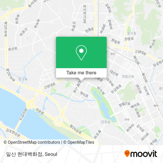 일산 현대백화점 map