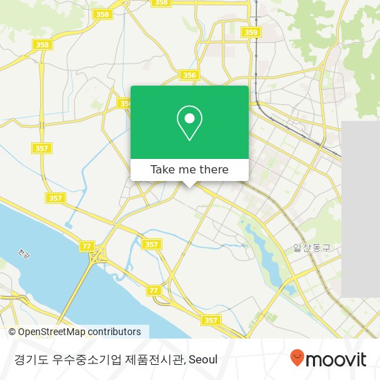 경기도 우수중소기업 제품전시관 map