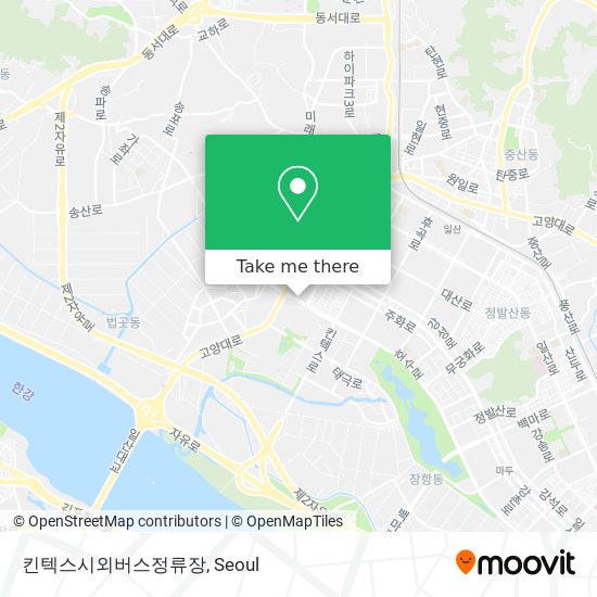킨텍스시외버스정류장 map
