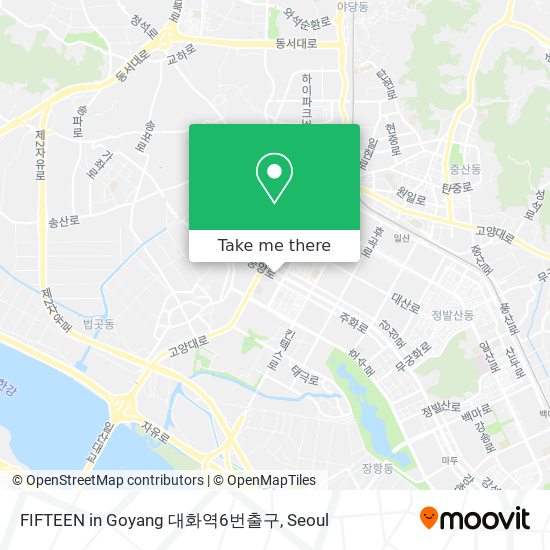 FIFTEEN in Goyang 대화역6번출구 map