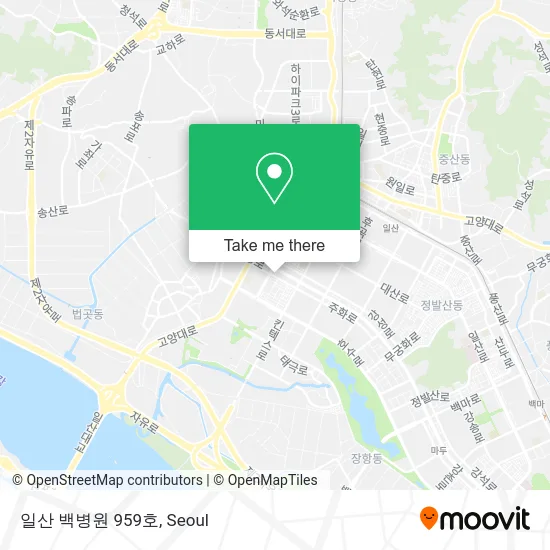 일산 백병원 959호 map