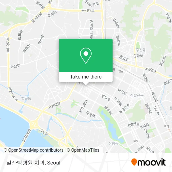 일산백병원 치과 map