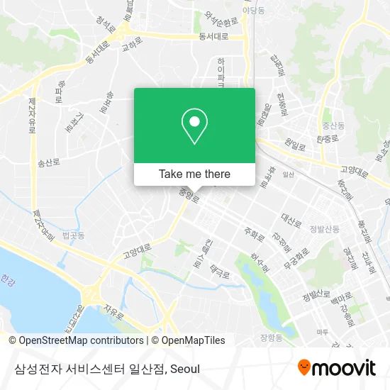 삼성전자 서비스센터 일산점 map