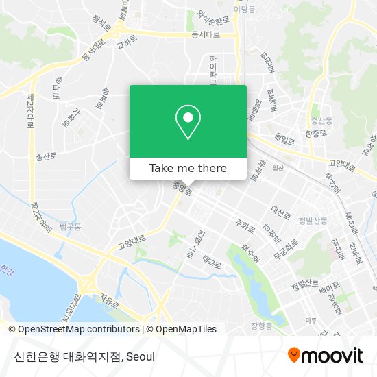 신한은행 대화역지점 map