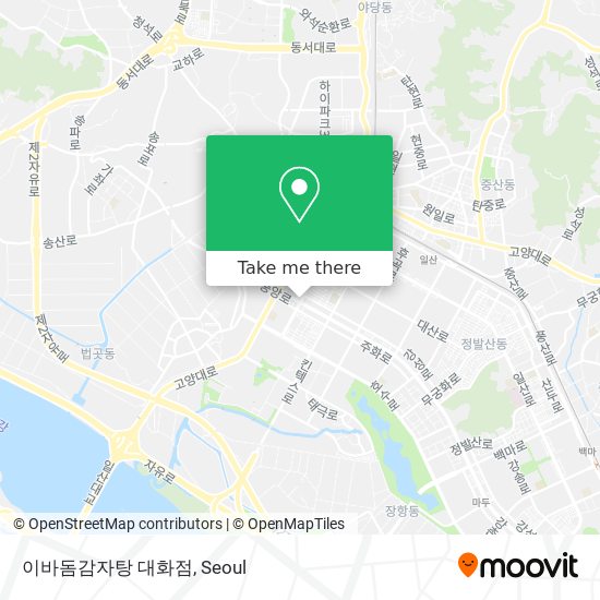 이바돔감자탕 대화점 map