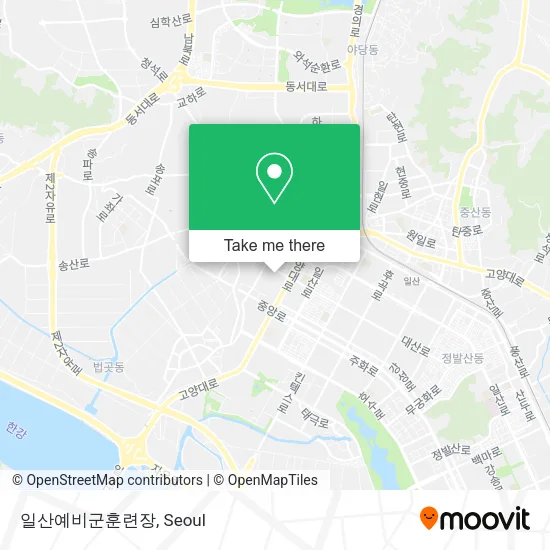 일산예비군훈련장 map