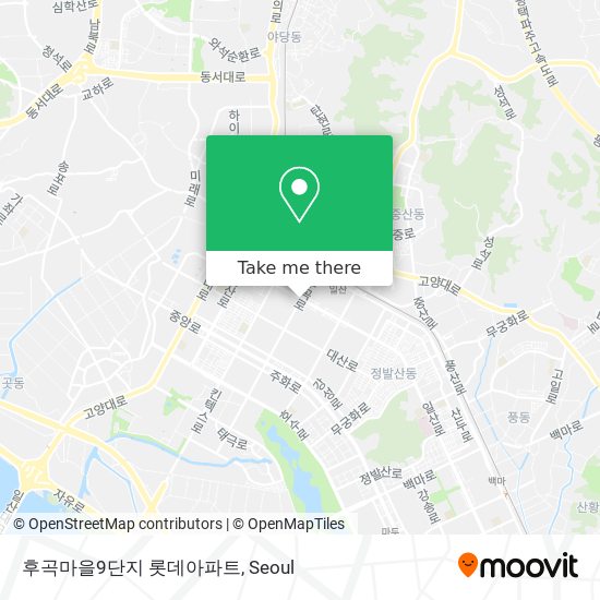후곡마을9단지 롯데아파트 map