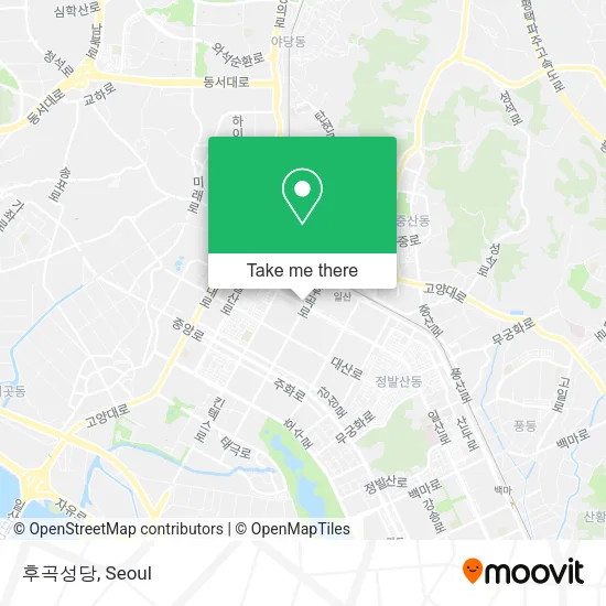 후곡성당 map
