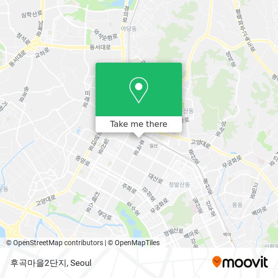 후곡마을2단지 map