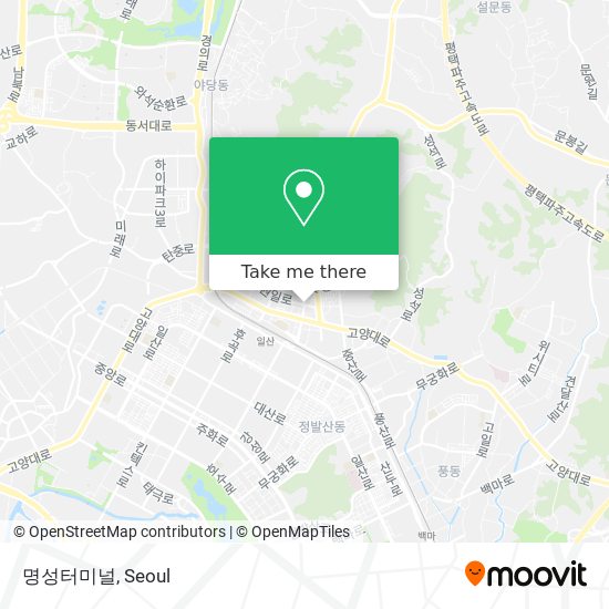 명성터미널 map