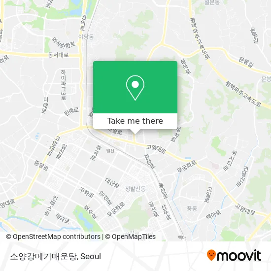 How to Get to 소양강메기매운탕 in 고양시, 경기도 by Bus or Subway?