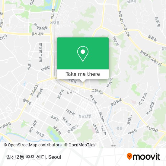 일산2동 주민센터 map