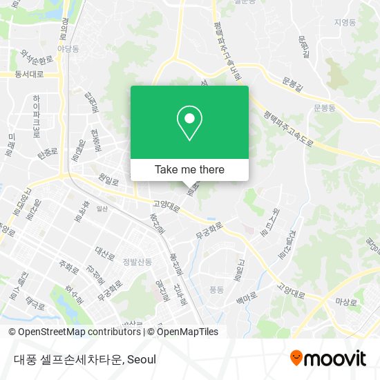 대풍 셀프손세차타운 map