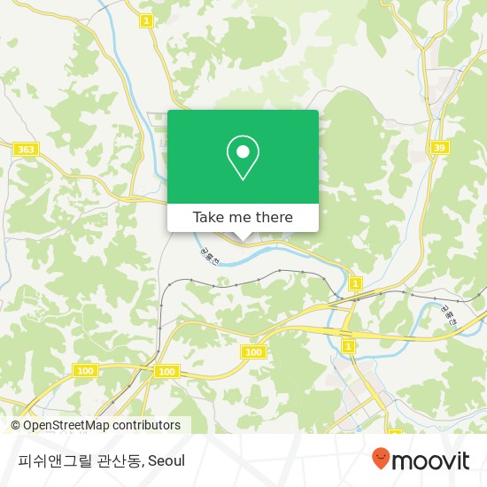 피쉬앤그릴 관산동 map