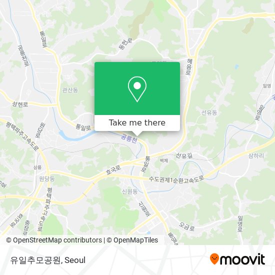 유일추모공원 map