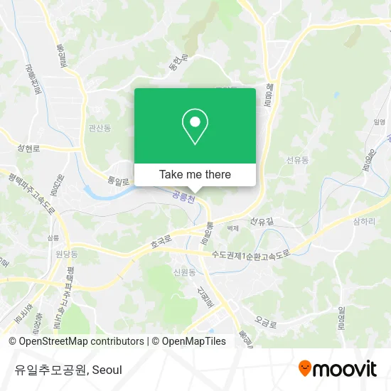 유일추모공원 map