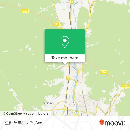 모란 녹두빈대떡 map