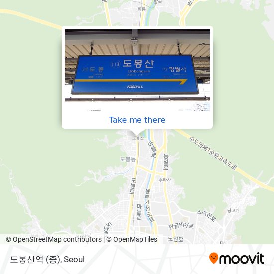 도봉산역 (중) map