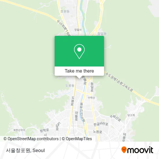 서울창포원 map