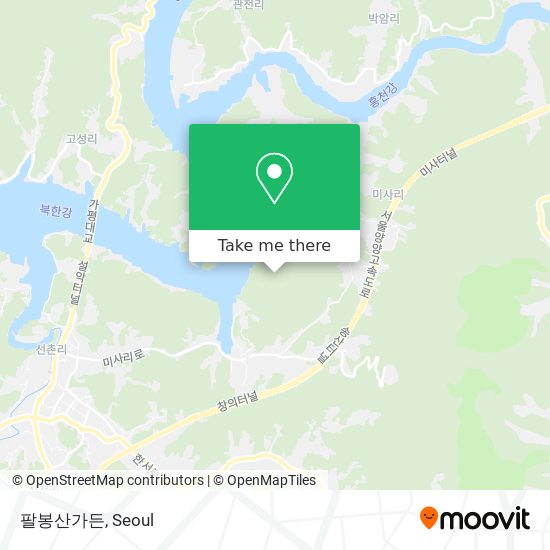 팔봉산가든 map