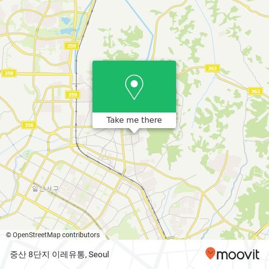 중산 8단지 이레유통 map