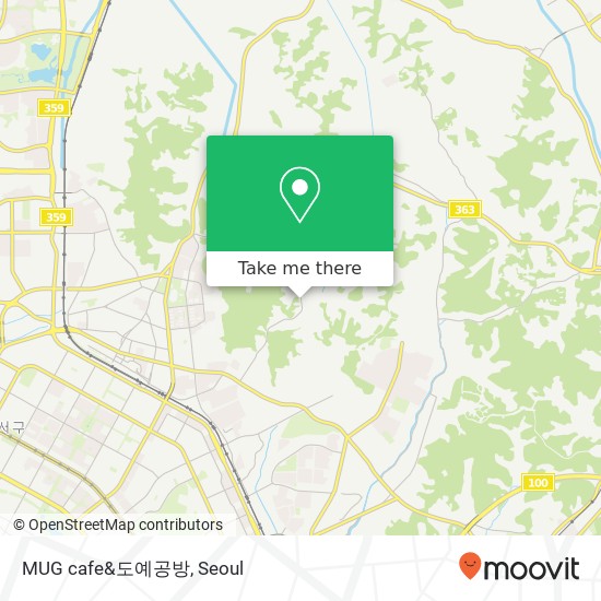 MUG cafe&도예공방 map