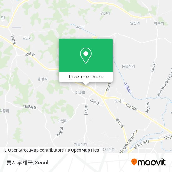 통진우체국 map