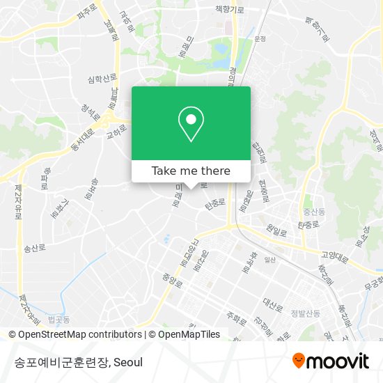 송포예비군훈련장 map