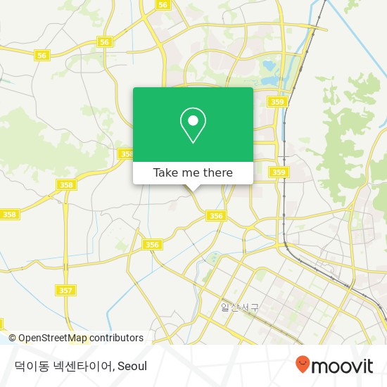 덕이동 넥센타이어 map