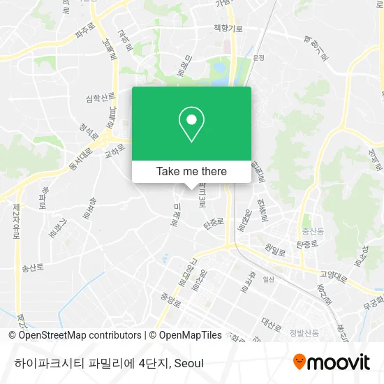 하이파크시티 파밀리에 4단지 map