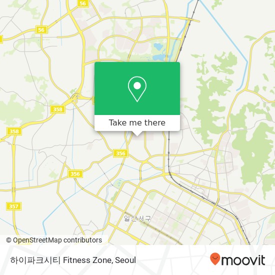 하이파크시티 Fitness Zone map