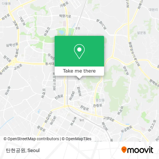 탄현공원 map