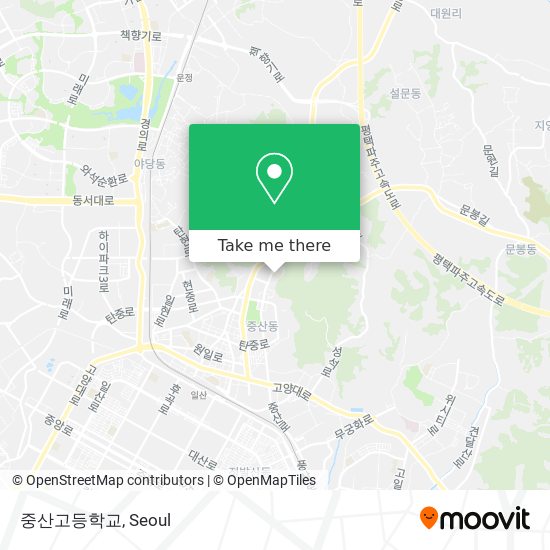 중산고등학교 map