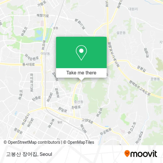 고봉산 장어집 map
