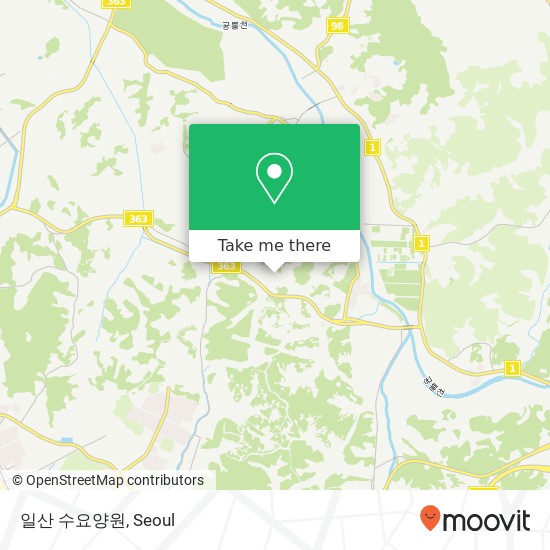 일산 수요양원 map